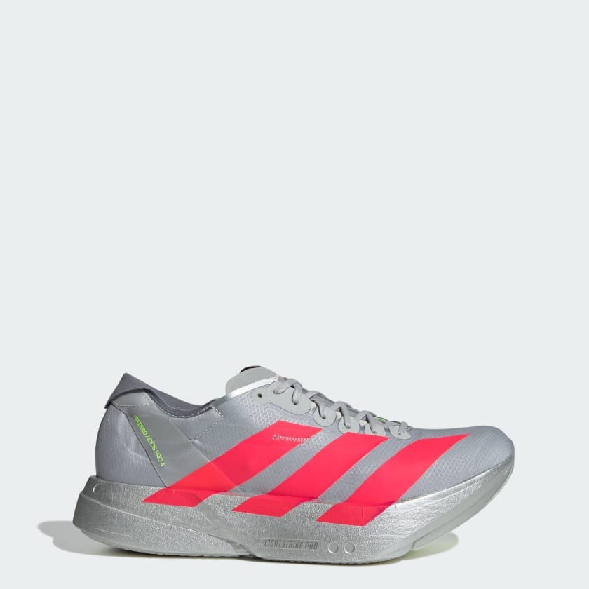 ADIZERO ADIOS PRO 4 GRIS/ROJO