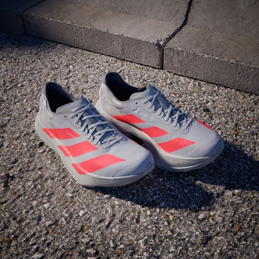 ADIZERO ADIOS PRO 4 GRIS/ROJO